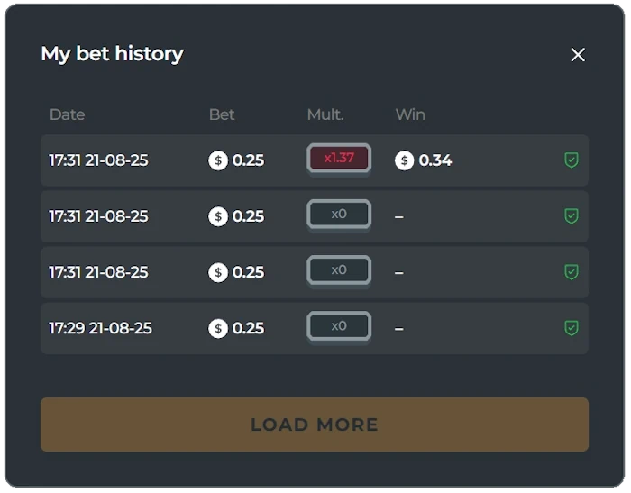 aviafly game bets history