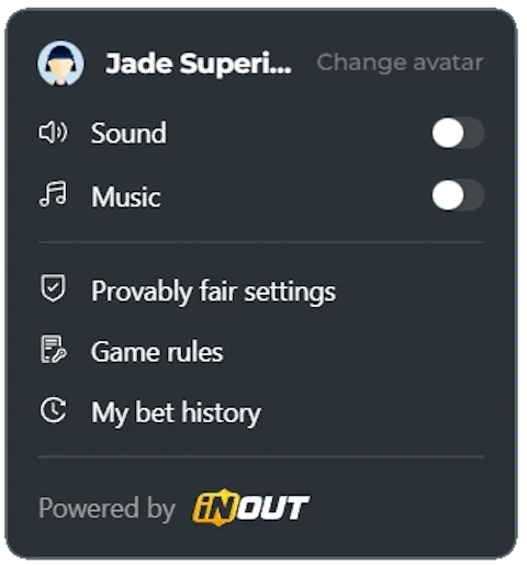 aviafly game soind and settings